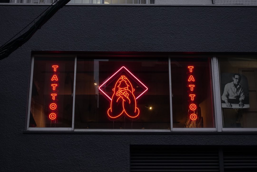 amitabha tattoo様のLEDネオンサイン制作