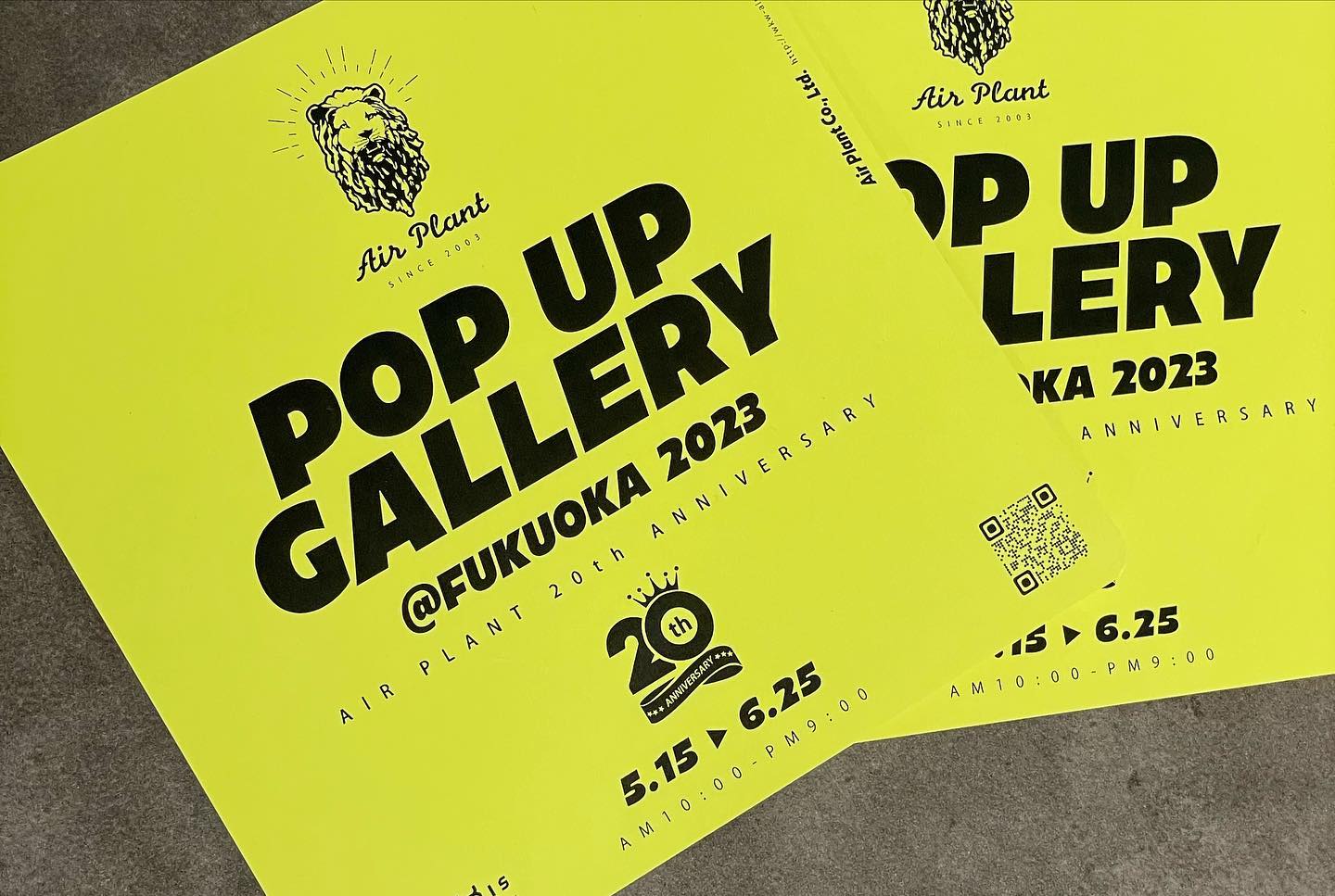 POPUP GALLERY @ FUKUOKA 2023(株式会社AIR PLANT)ブース内のLEDネオン制作事例