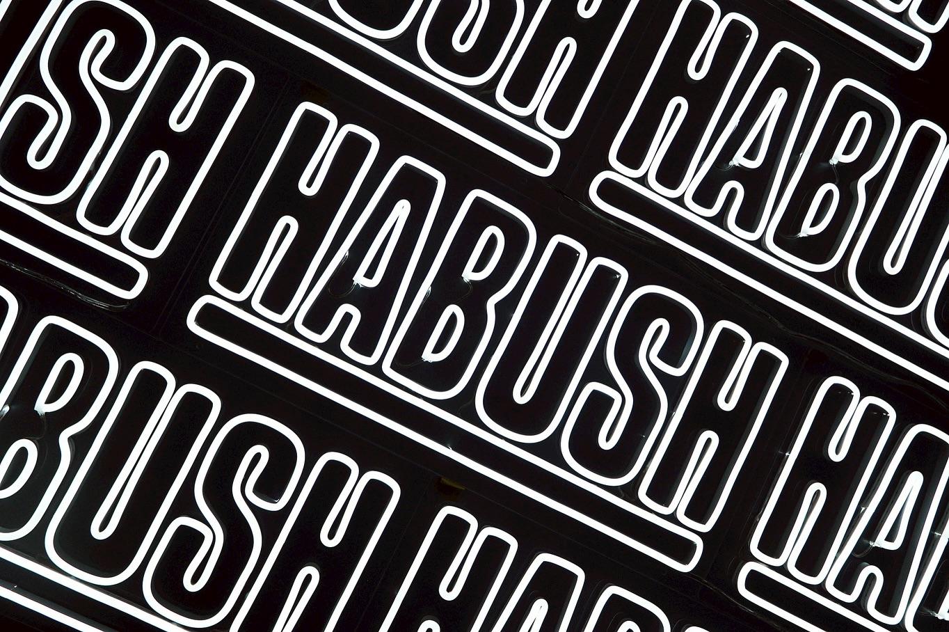 HABUSH（ハブ酒ブランド）のLEDネオンサイン制作事例｜商品ブランド・バー演出