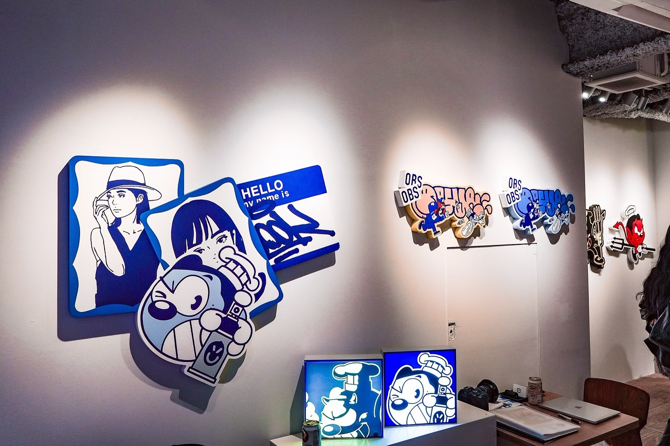 COOK ONE個展『COOK'S KITCHEN』 OPENネオン制作事例(福岡・SORTone FUKUOKA)